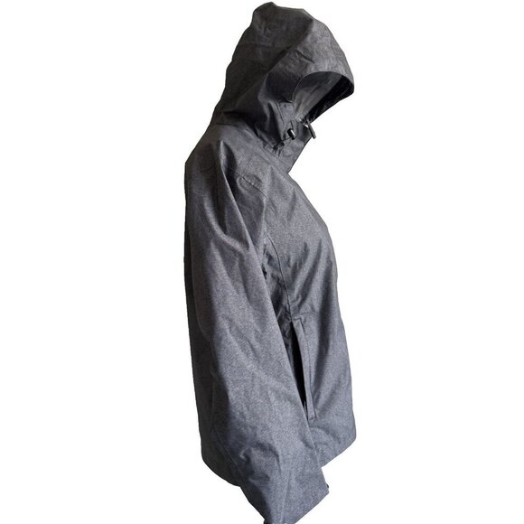 Helly Hansen Nari 2.5L Waterproof Jacket Packable Sz Small Grey Hooded 62996 - Picture 5 of 13